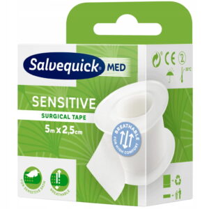 Plaster Cederroth Salvequick Sensitive, 2,5cm x 5m