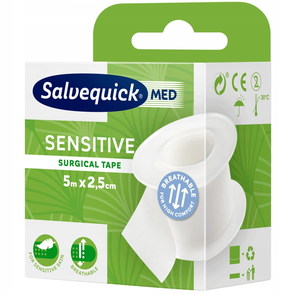 Plaster Cederroth Salvequick Sensitive, 2,5cm x 5m