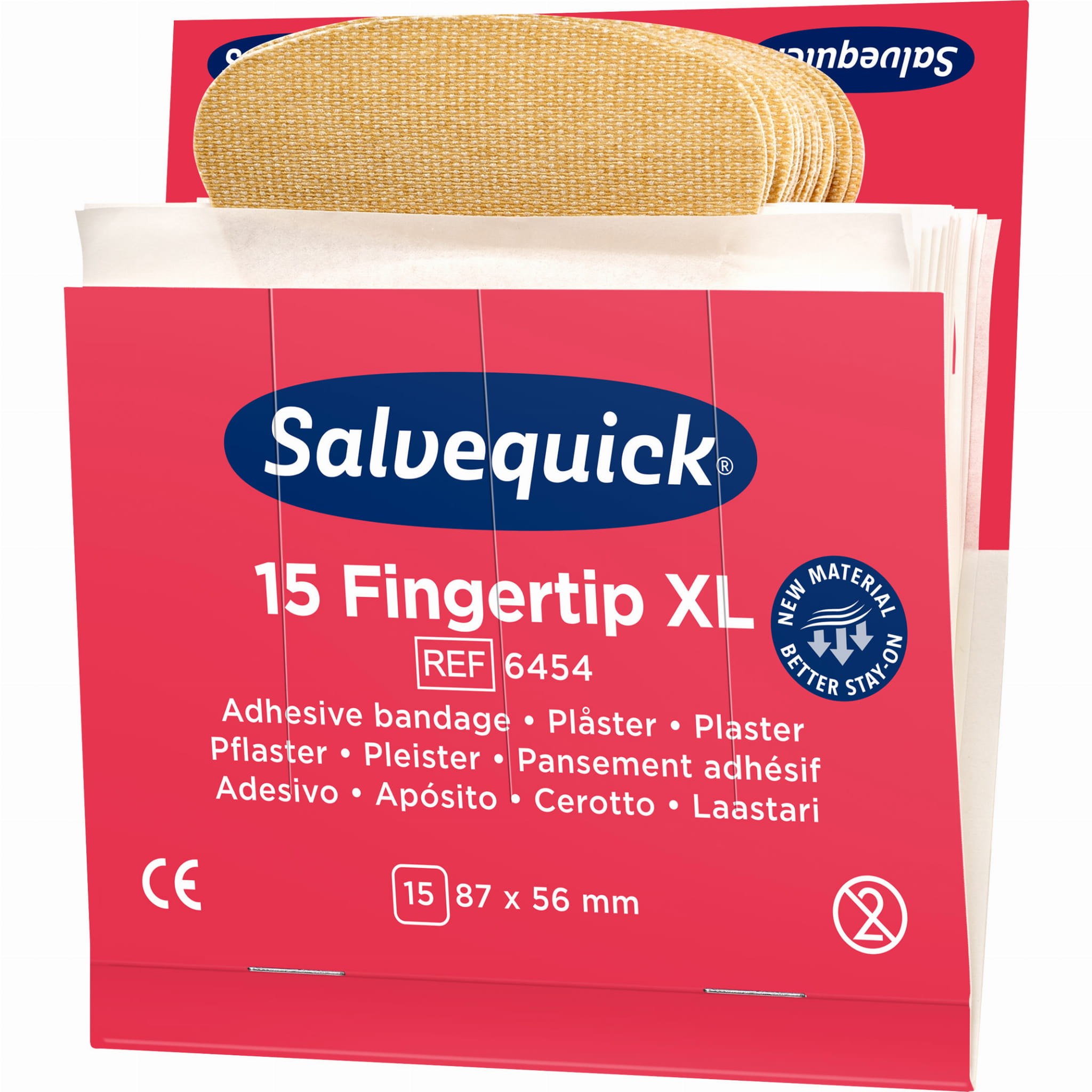 Plastry tekstylne opuszkowe Cederroth Salvequick, 15 szt.